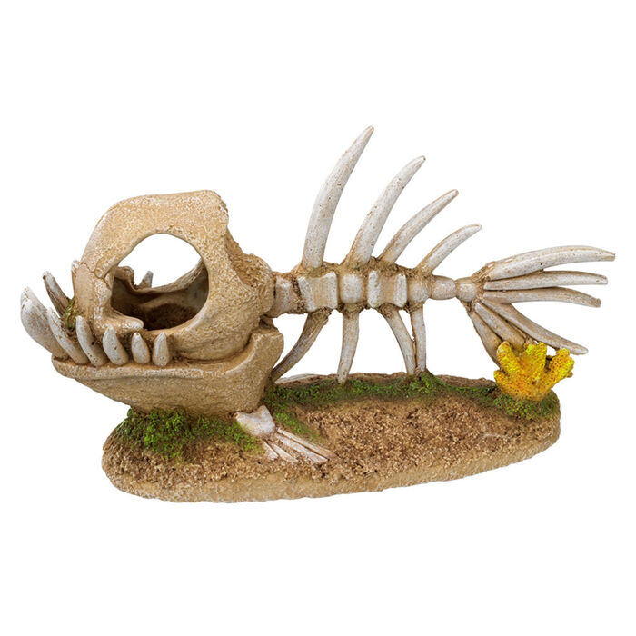 Decoraçao Aquario - Esqueleto De Peixe 23X8X13 Cm