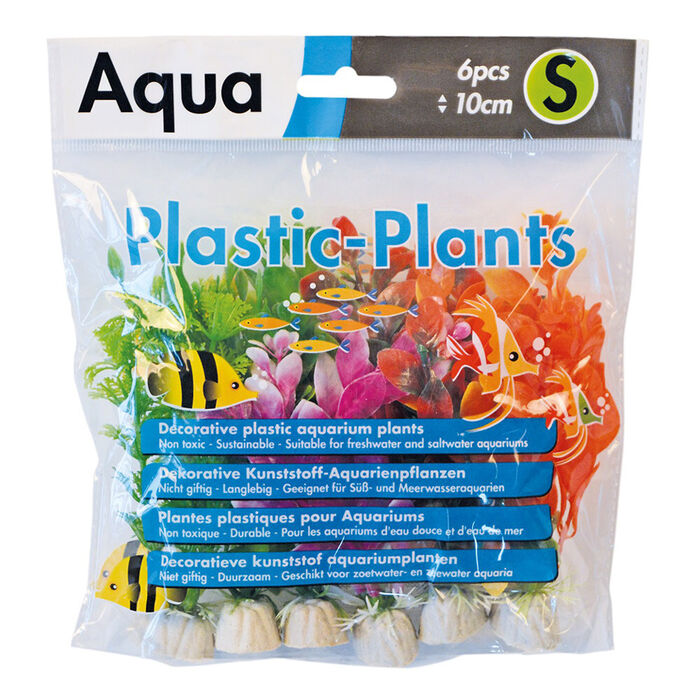 Sortido Plantas Artificiais P/ Aquario Color 30Cm (6 Uni.)