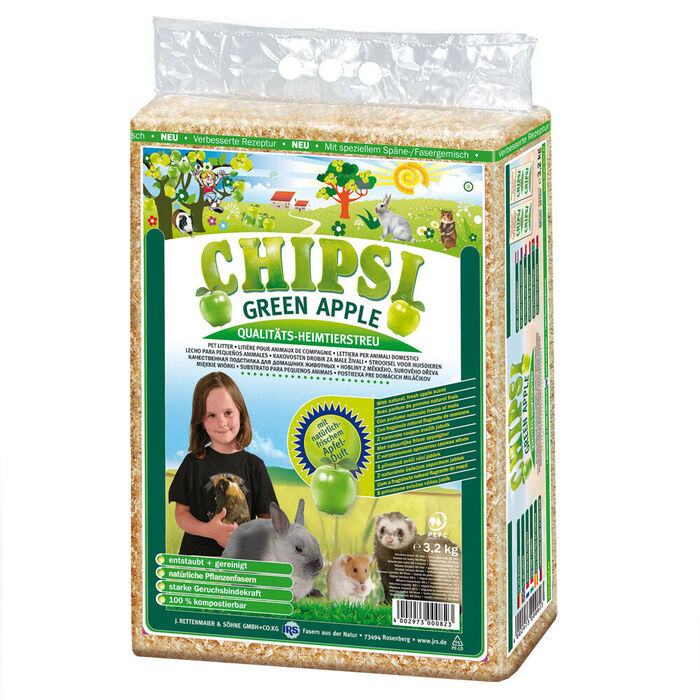 Aparas De Pinho Chipsi Plus (Aroma Maça) 3,2 Kg (60 Lt)