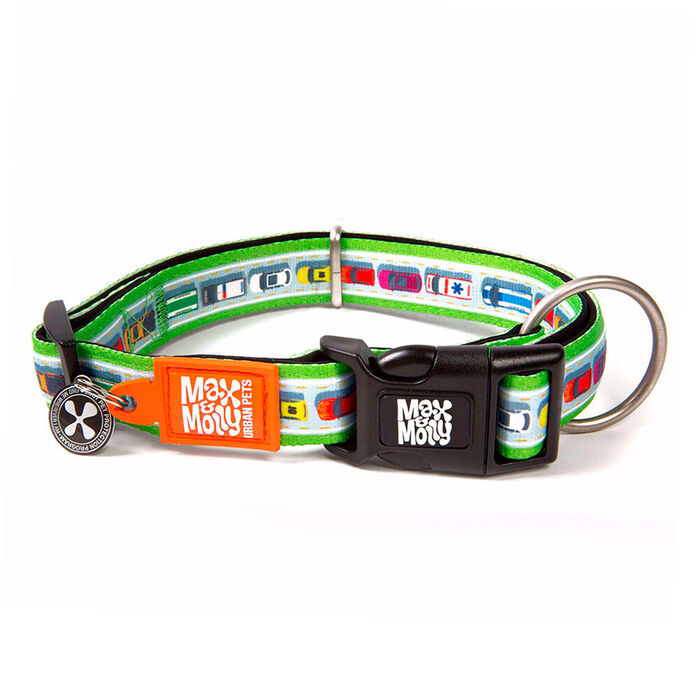 Max & Molly - Coleira C/ Id Tag Traffic Jam (Tam. L)