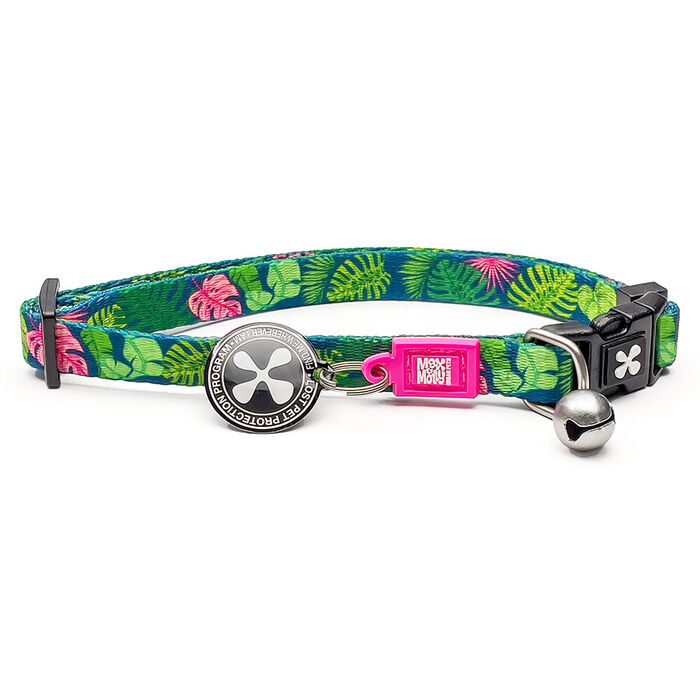 Max & Molly - Coleira C/ Id Tag Tropical P/ Gato