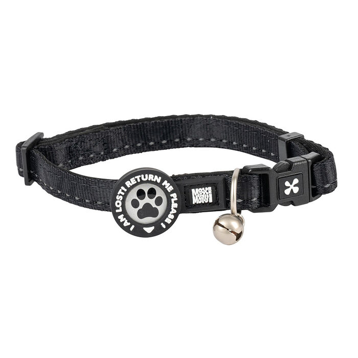 Max & Molly - Coleira C/ Id Tag Matrix 2.0 Black P/ Gato