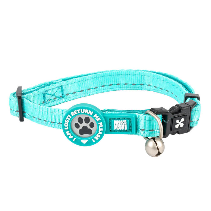 Max & Molly - Coleira C/Id Tag Matrix 2.0 Turquoise P/Gato