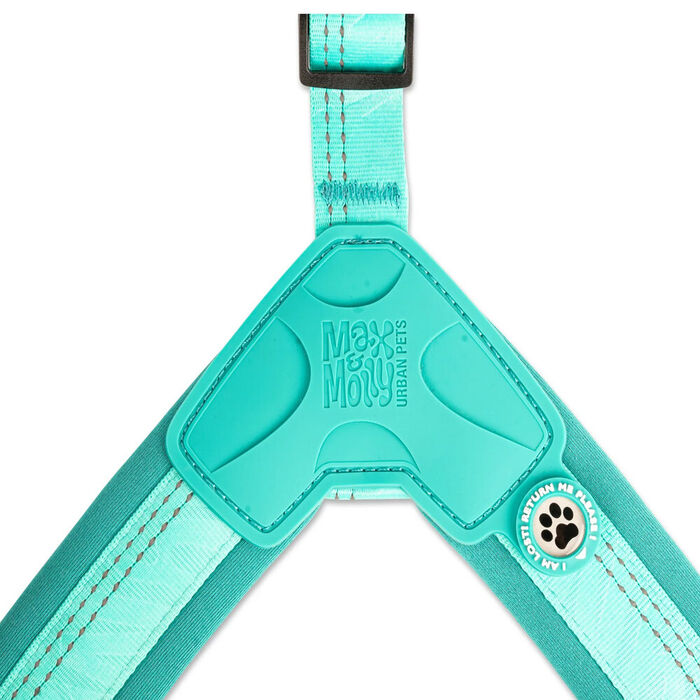 Max & Molly -Peitoral Q-Fit Matrix 2.0 Turquoise (Tam. Xl)