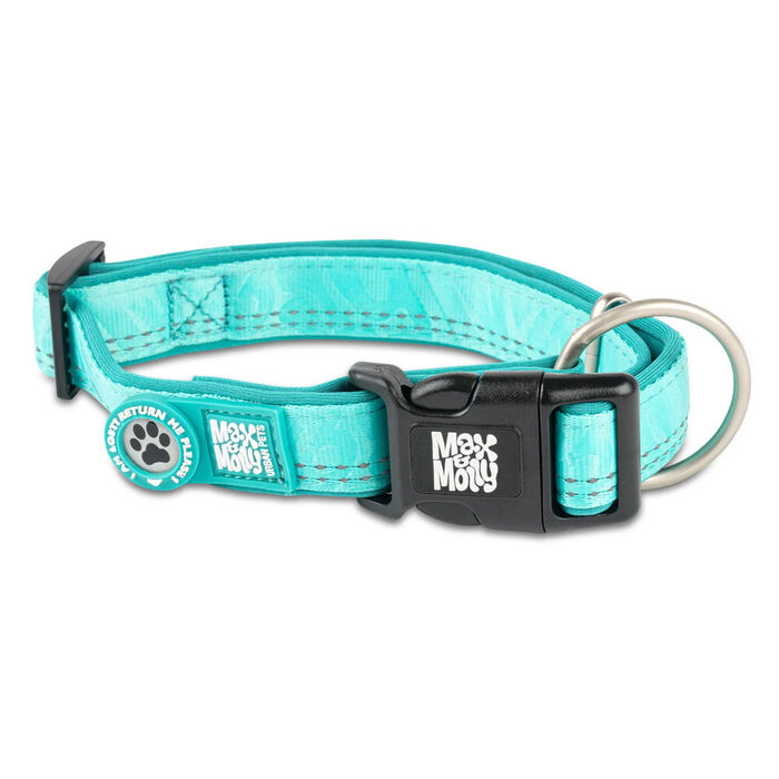 Max & Molly-Coleira C/Id Tag Matrix 2.0 Turquoise (Tam. L)