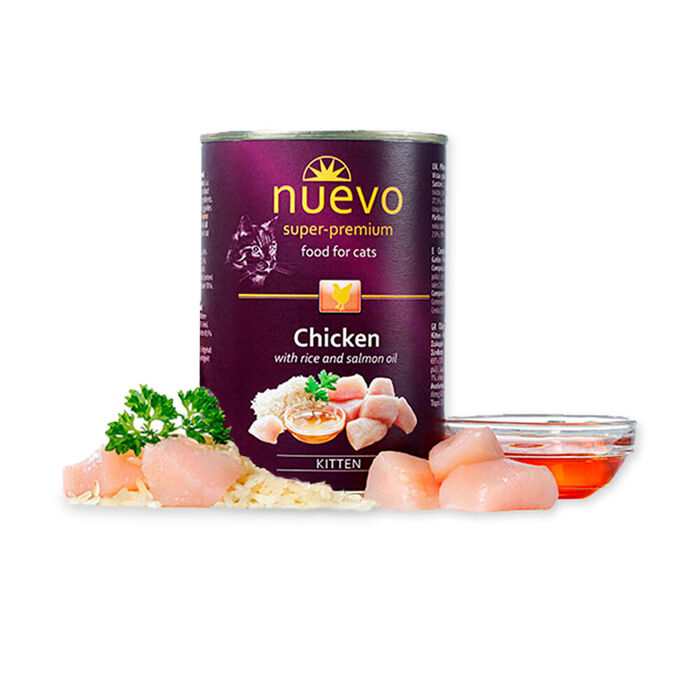 Nuevo Kitten - Frango E Arroz 400 Gr (6 Latas)