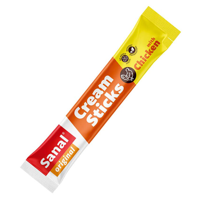 Sanal Cat - Cream Sticks Chicken - 5X15 Gr