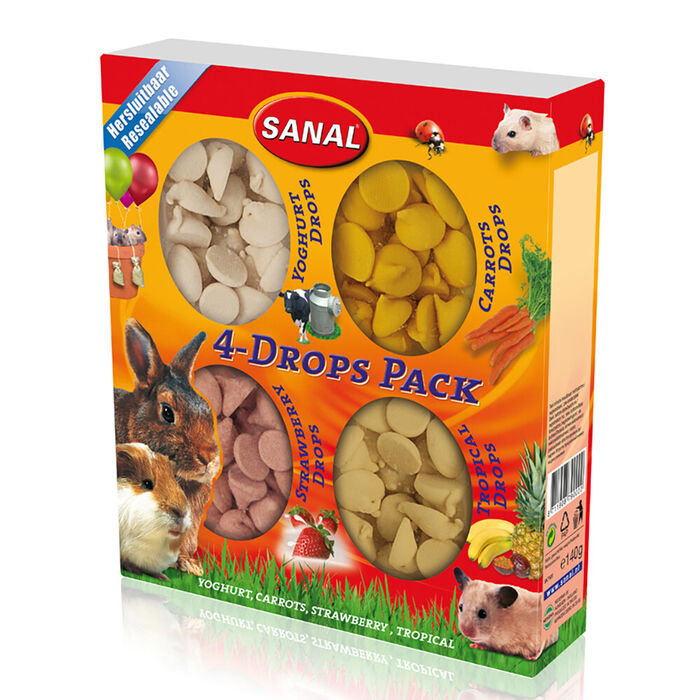 Sanal Rodent - 4 X Drops Pack 140 Gr