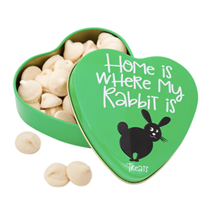 Heart Tin Home Is Where My Rabbit Is, Yoghurt Drops 60 Gr
