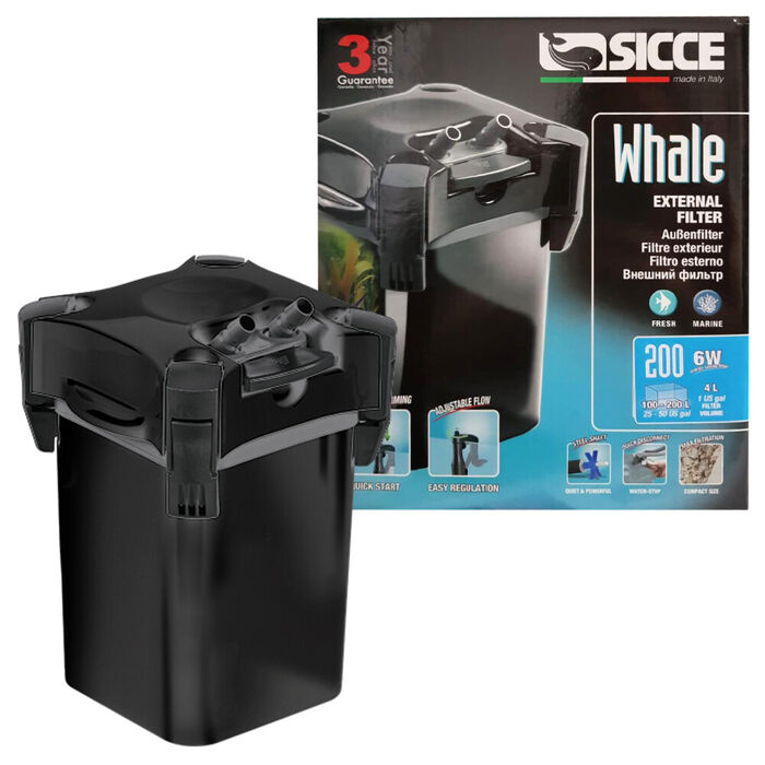 Filtro Exterior Whale 200 (C/ Easy Start) 700 L/H