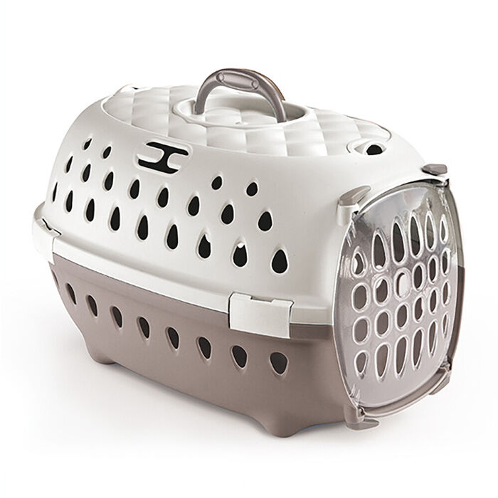 Transportadora Travel Chic (Caqui/Branco) 50X34X32 Cm