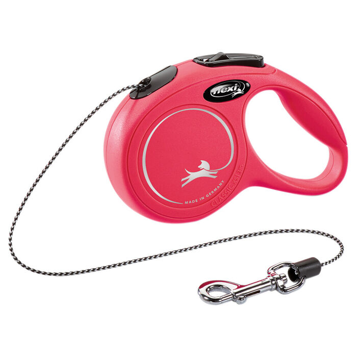 Flexi New Classic (Fio/Tam. Xs) 3 Mt / 8 Kg (Vermelho)