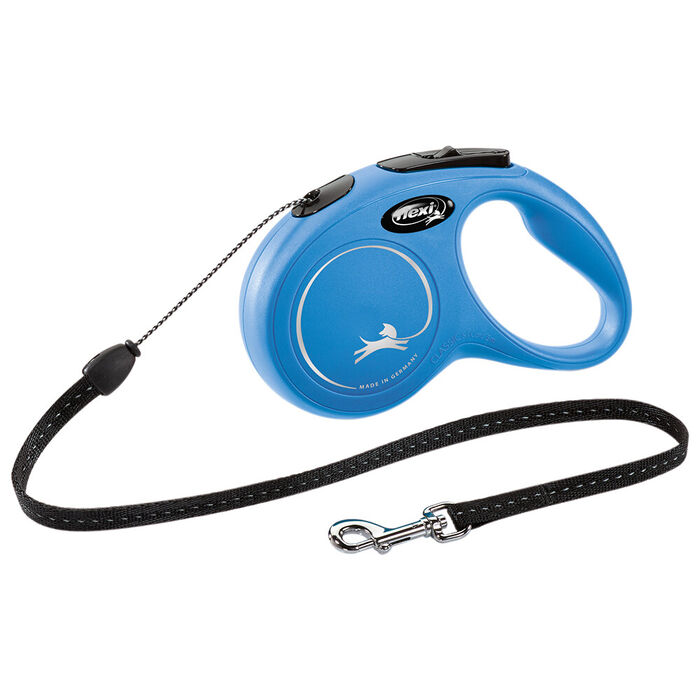Flexi New Classic (Fio/Tam. S) 8 Mt / 12 Kg (Azul)