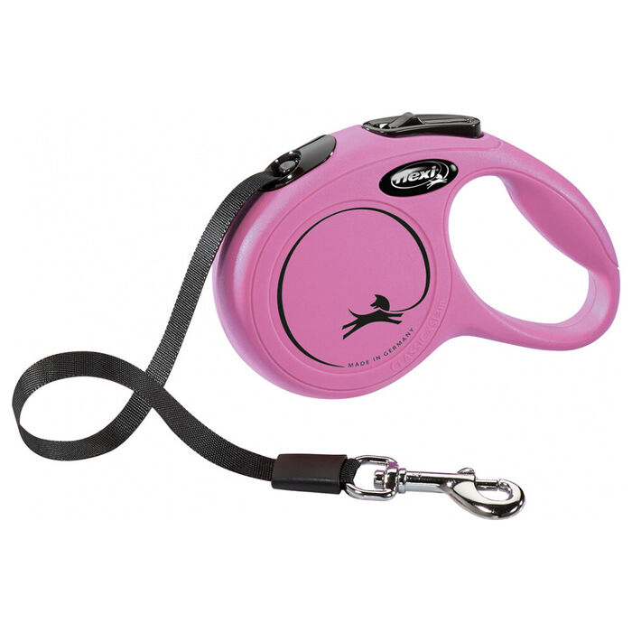 Flexi New Classic (Fita/Tam. Xs) 3 Mt / 12 Kg (Rosa)