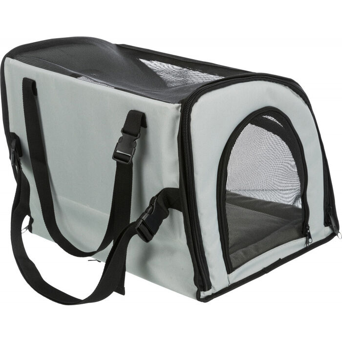 Assento P/ Automovel P/Caes 44X37X40 Cm (Cinza/Preto)