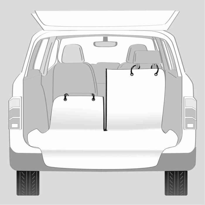 Cobertura Em Poliester P/ Bagageira Auto 180X130 Cm (Bege)