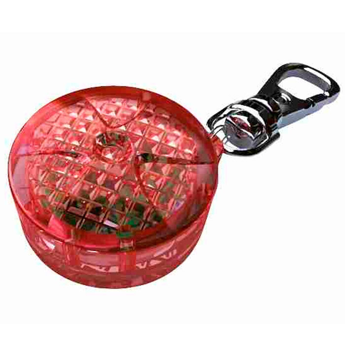 Identific. Segurança Flasher C/ Luz Led P/ Gatos (Verm.)