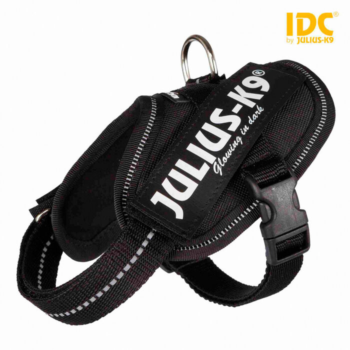 Peitoral Julius-K9 Idc (2Xs/Baby 2) 33-45 Cm (Preto) .