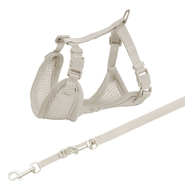 Junior Soft Peitoral C/ Trela P/Cachorro 26–34Cm/10Mm(Cinza)