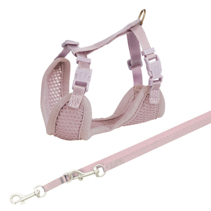 Junior Soft Peitoral C/ Trela P/Cachorro 26–34Cm/10Mm(Lilas)
