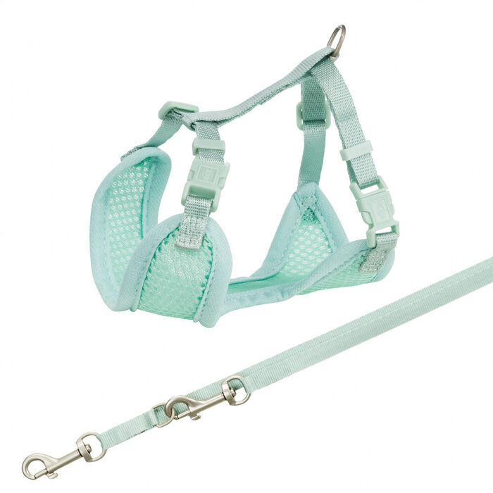 Junior Soft Peitoral C/ Trela P/Cachorro 26–34Cm/10Mm(Menta)