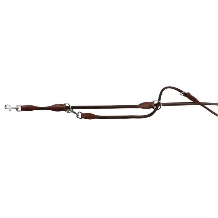 Trela Ajust. Em Pele Active 2,00 Mt / 8 Mm (Castanho)
