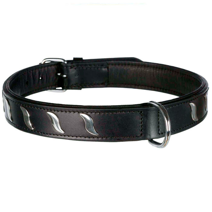 Coleira Active C/ Aplic. Metal. 57-66 Cm / 30 Mm (Preto)
