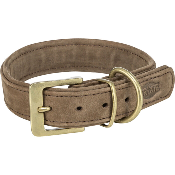 Coleira Pure Em Pele (L-Xl) 52-63Cm / 40Mm (Castanho)