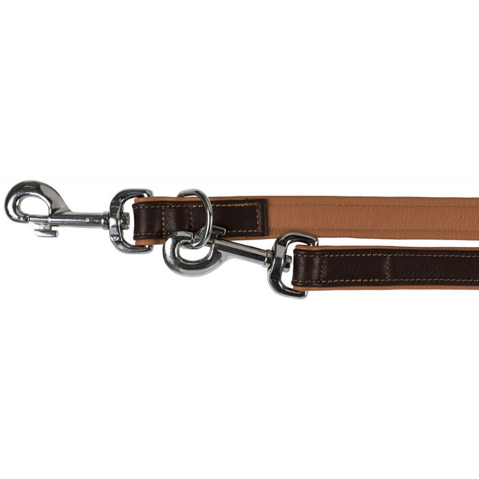 Trela Ajust. Em Pele Active Comfort 2Mt/20Mm (Castanho)