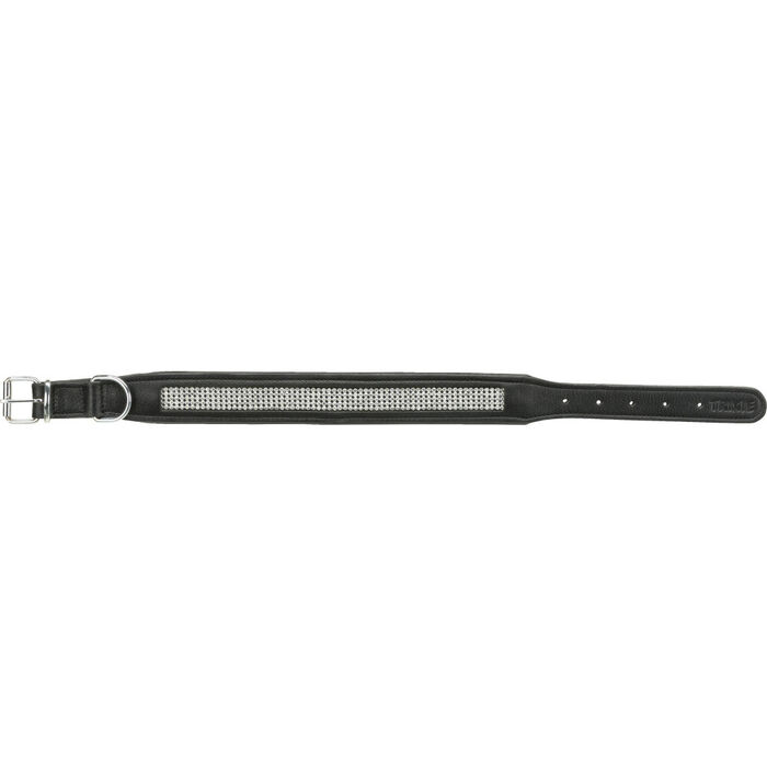 Coleira Pele Active Comfort C/Brilhantes 57-66Cm/30Mm(Pret