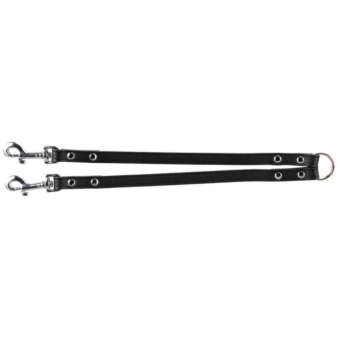 Terminal Duplo Em Pele Basic 30 Cm / 10 Mm (Preto)