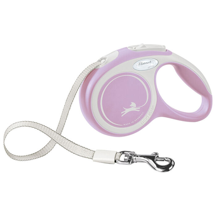 Flexi New Comfort (Fita/Tam. S) 5 Mt / 15 Kg (Rosa)