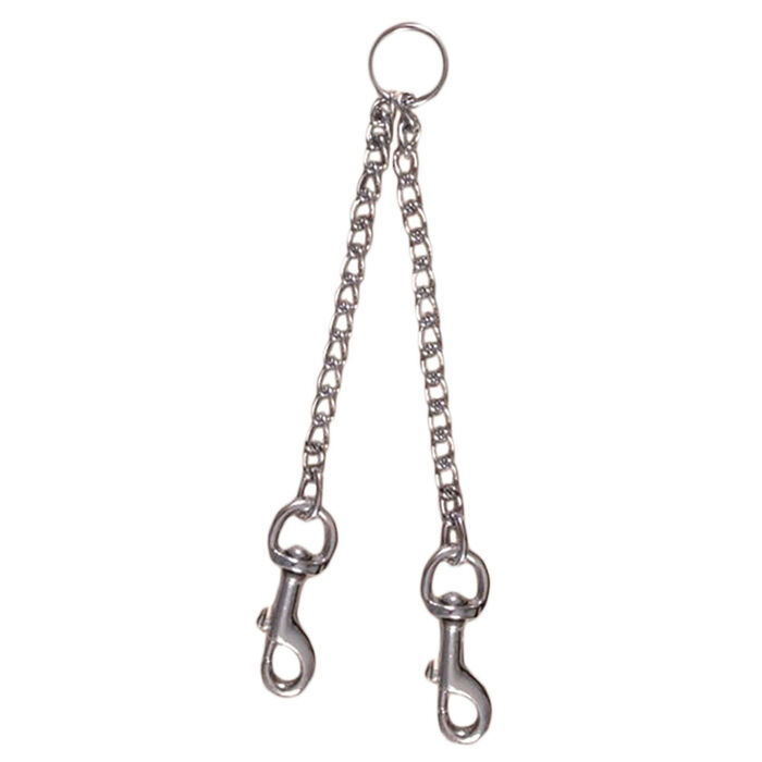 Terminal Duplo Em Metal P/ Trela 60 Cm / 4,0 Mm
