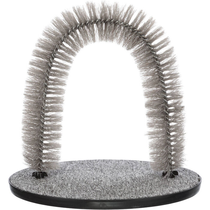Arco De Massagem E Cuidado Do Pelo P/ Gato 36X33Cm(Cinzento)