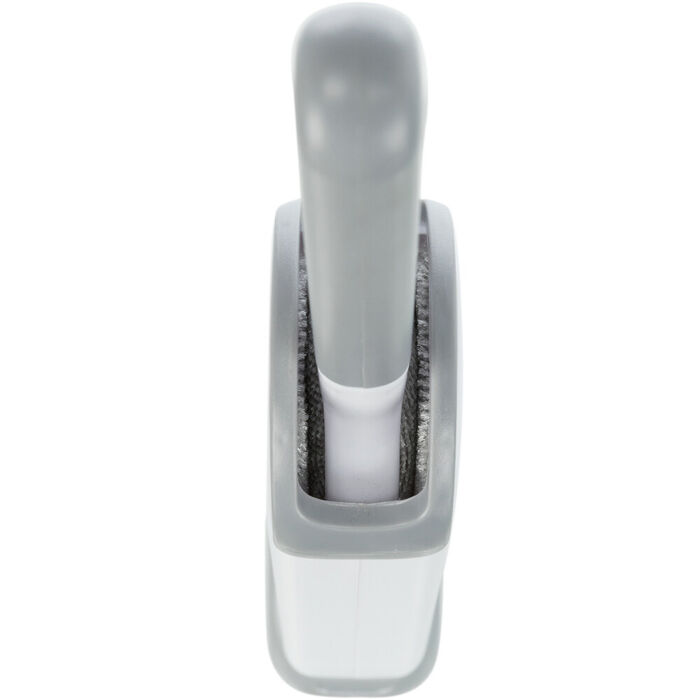 Escova Anti-Pelo C/ Base P/ Limpeza 33 Cm (Branco/Cinza)