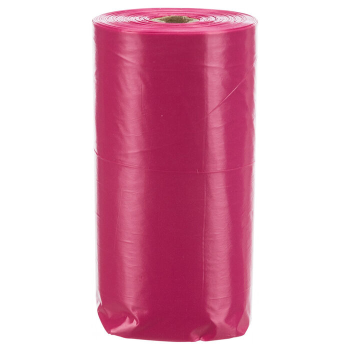 Sacos P/Dejectos C/Perfume Rosas (4 Rolos C/20 Unid.) (Rosa)