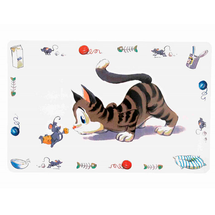 Tapete P/ Gamela De Gatos Comical Cat