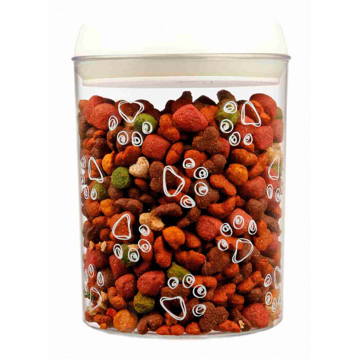 Pote Plastico P/ Alimento Ou Snacks 1,5 Lt / Ø 12X17,5 Cm