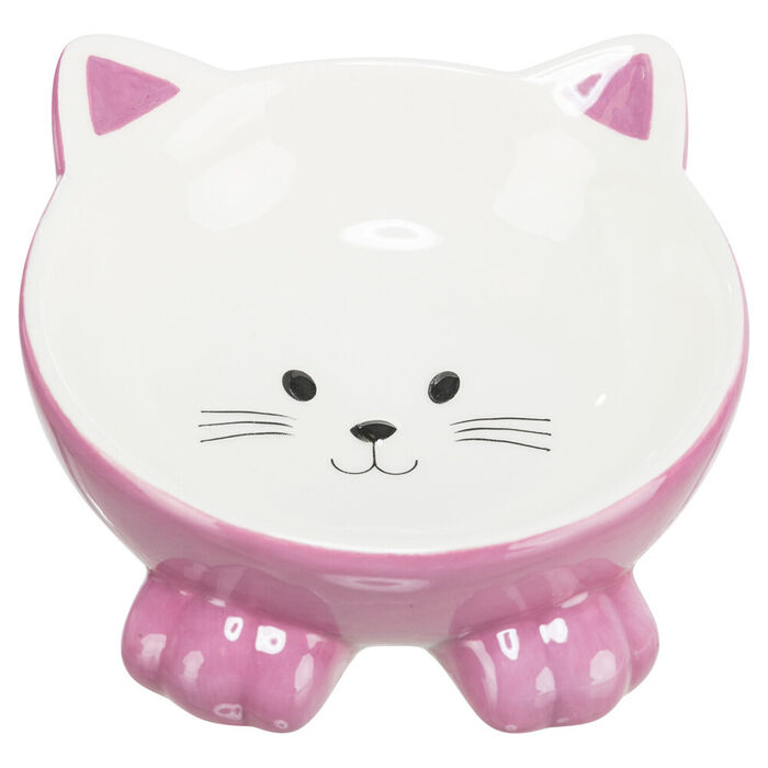 Gamela Elevada Ceramica “Gato” 0,15Lt/Ø14Cm (Emb. C/ 4)