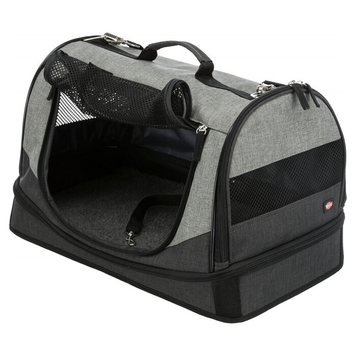 Transport./Cama Holly 30X30X50 Cm (Preto/Cinza)