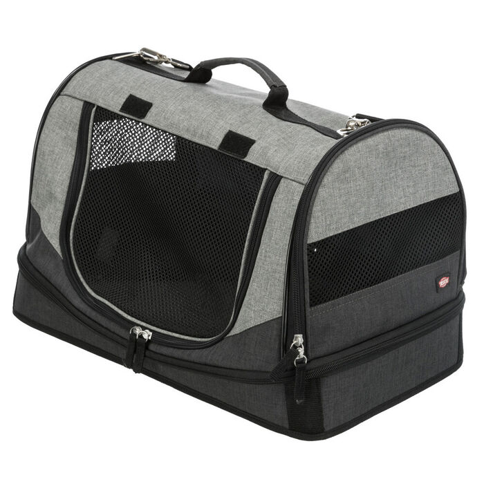 Transport./Cama Holly 30X30X50 Cm (Preto/Cinza)