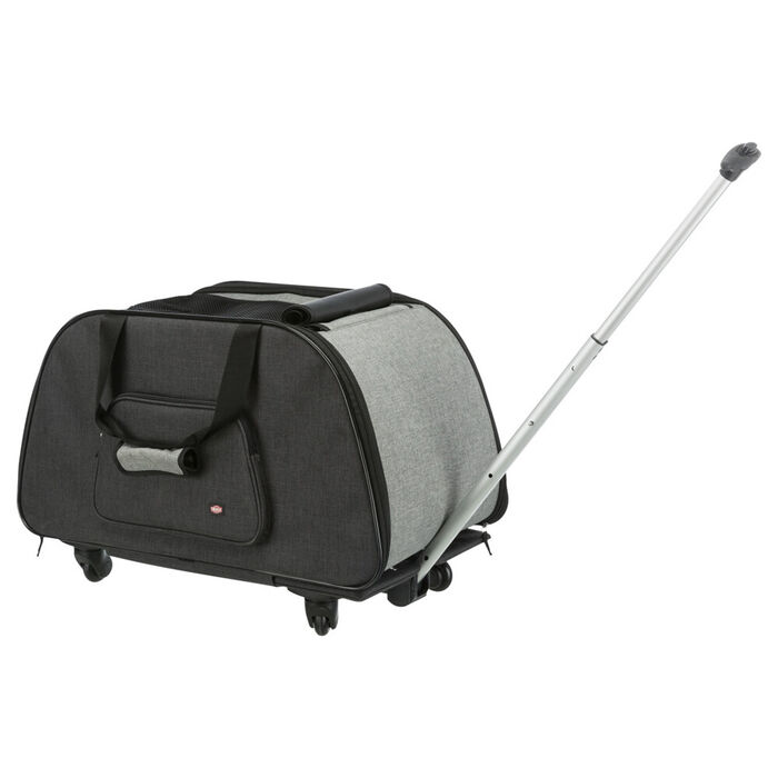 Trolley Em Nylon 34X43X67 Cm (Preto/Cinza)