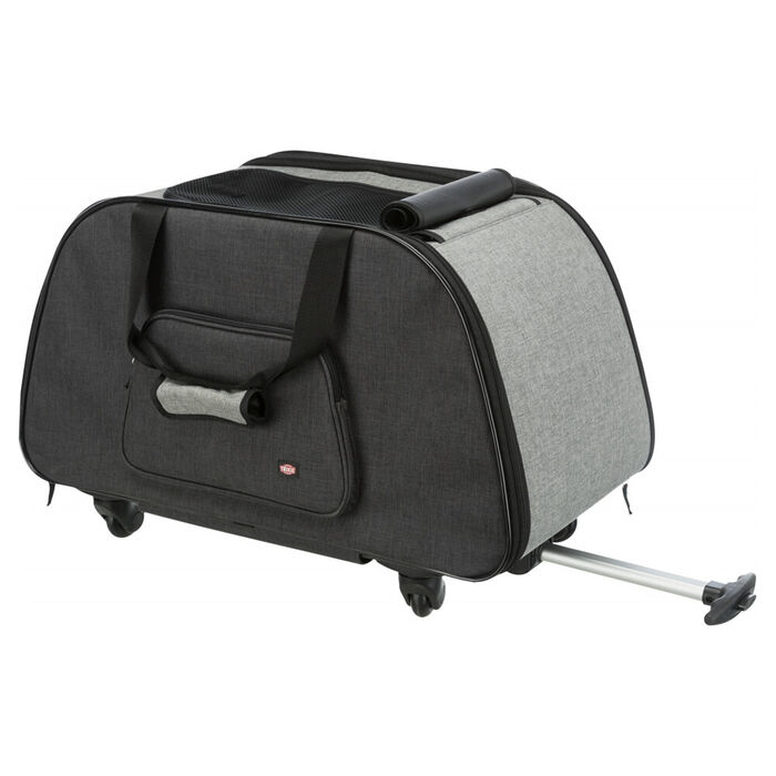 Trolley Em Nylon 34X43X67 Cm (Preto/Cinza)