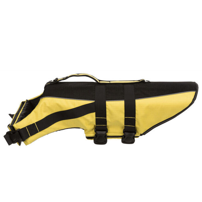 Colete Salva-Vidas P/ Caes Tam. Xl (Amarelo/Preto)