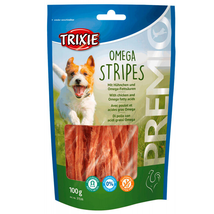 Premio Omega Stripes - Snacks C/ Frango 100 Gr