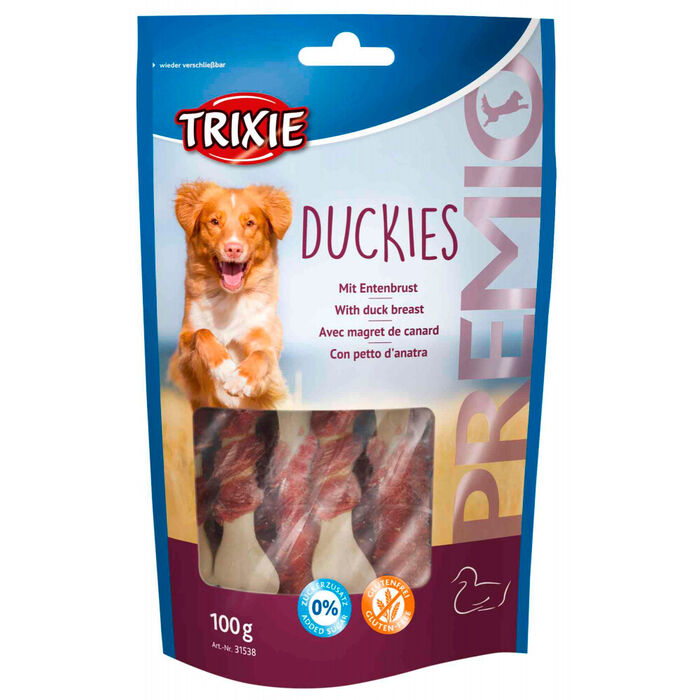 Premio Duckies - Ossos Calcio C/ Filete Peito Pato 100 Gr