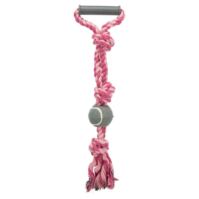 Corda Multicolorida C/ Pega E Bola Tenis - 6 Cm