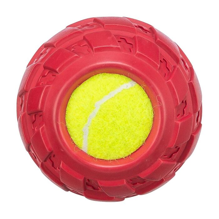 Pneu Borracha Natural C/ Bola De Tenis - Ø7,5 Cm