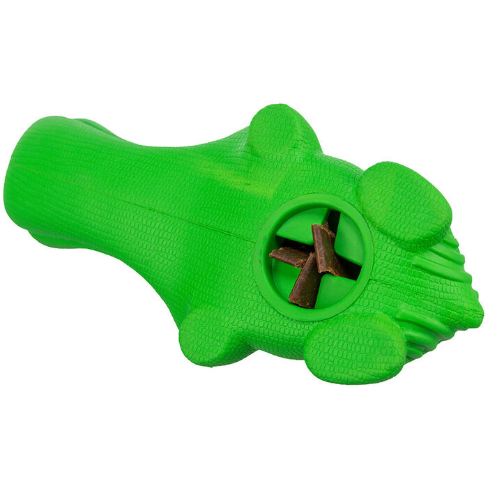 Crocodilo Em Borracha Natural P/ Snacks - 18 Cm (Verde)
