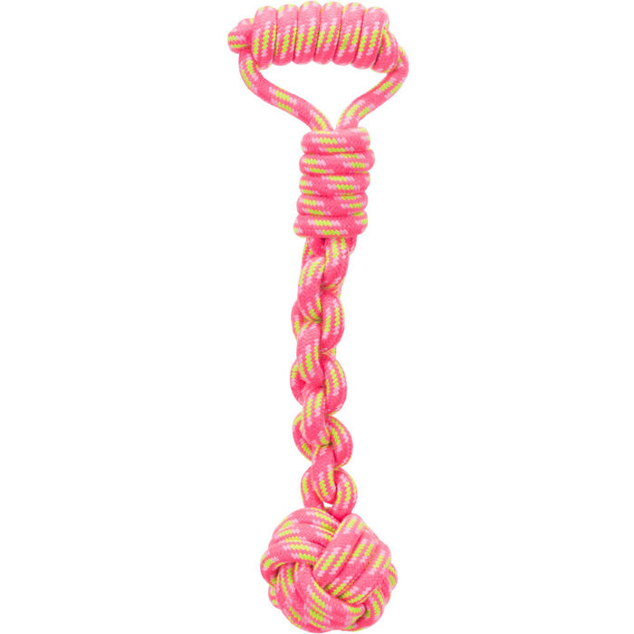 Corda Com Pega E Bola Em Algodao/Poliester  – Ø8 Cm / 38 Cm